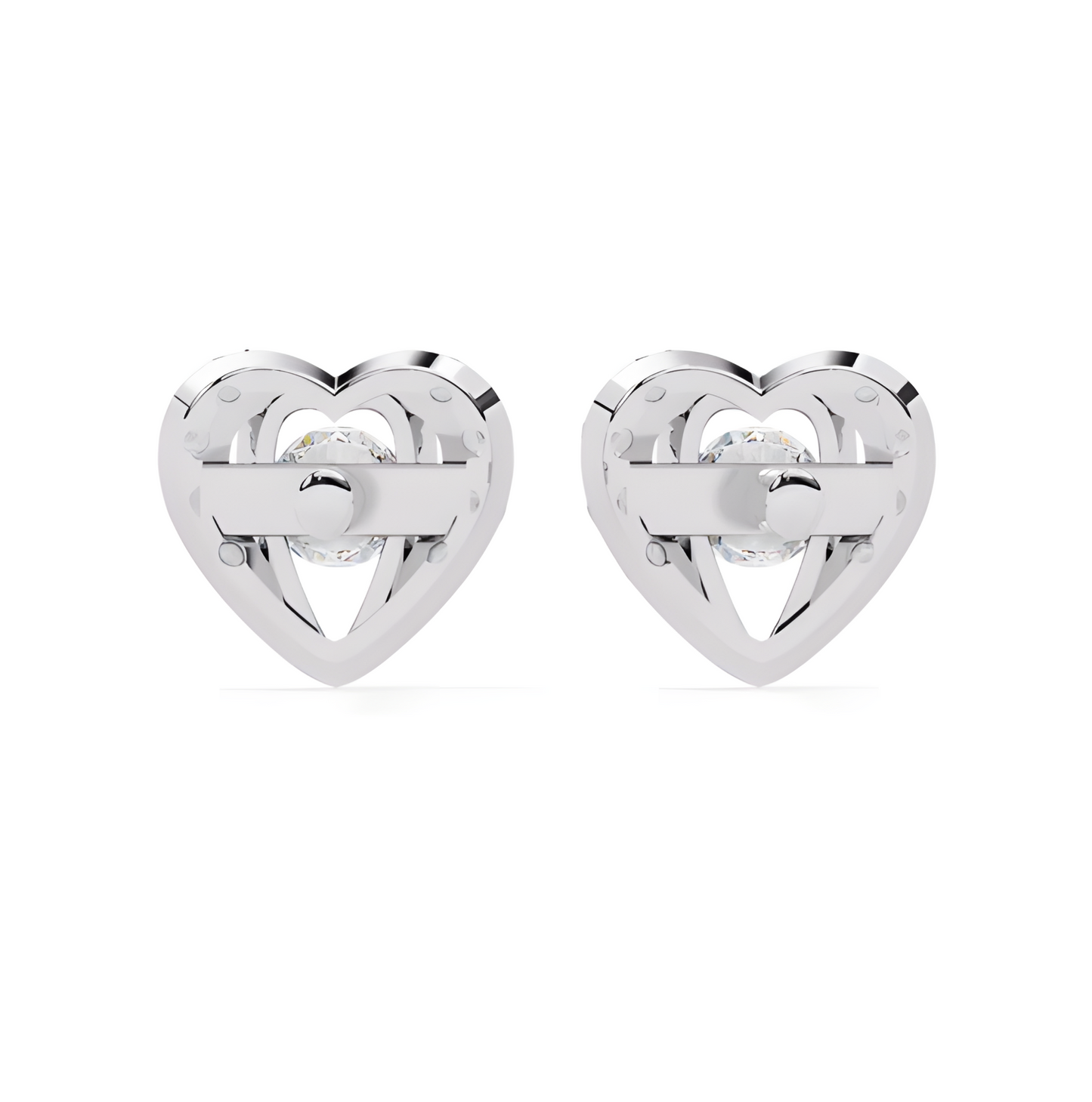LGD Solitaire Ear Studs (1.00 cts) Round Stone DCER-38
