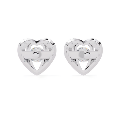 LGD Solitaire Ear Studs (1.00 cts) Round Stone DCER-38