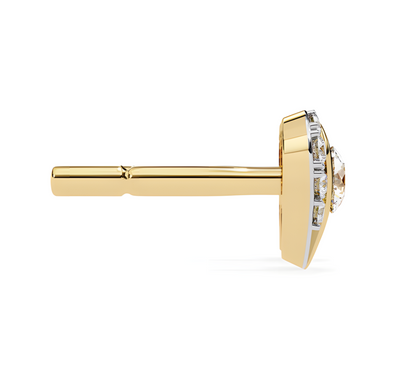 LGD Solitaire Ear Studs (1.00 cts) Round Stone DCER-38