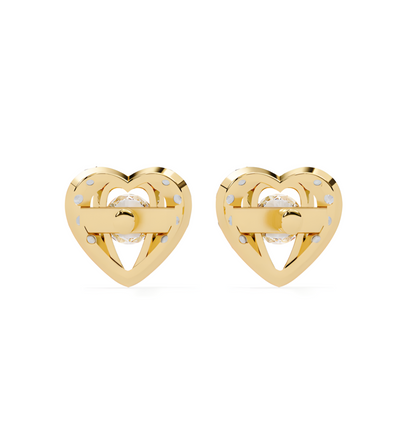 LGD Solitaire Ear Studs (1.00 cts) Round Stone DCER-38