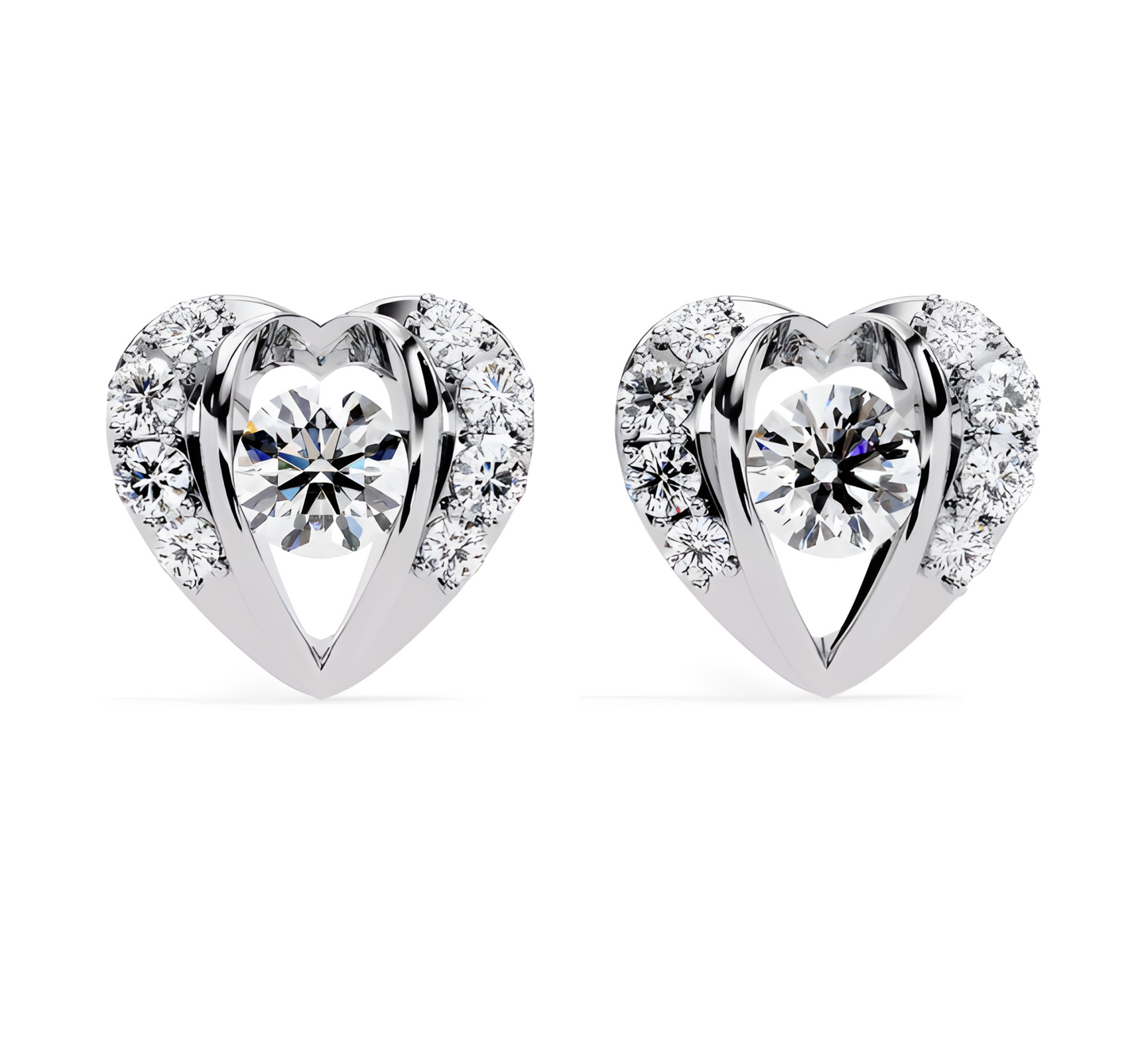 LGD Solitaire Ear Studs (1.00 cts) Round Stone DCER-38