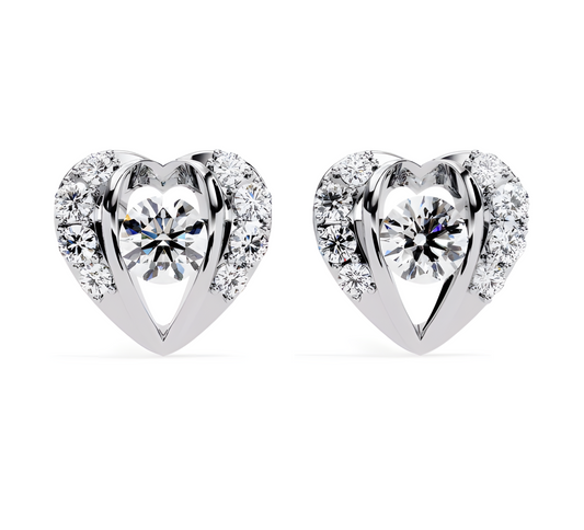 LGD Solitaire Ear Studs (1.00 cts) Round Stone DCER-38