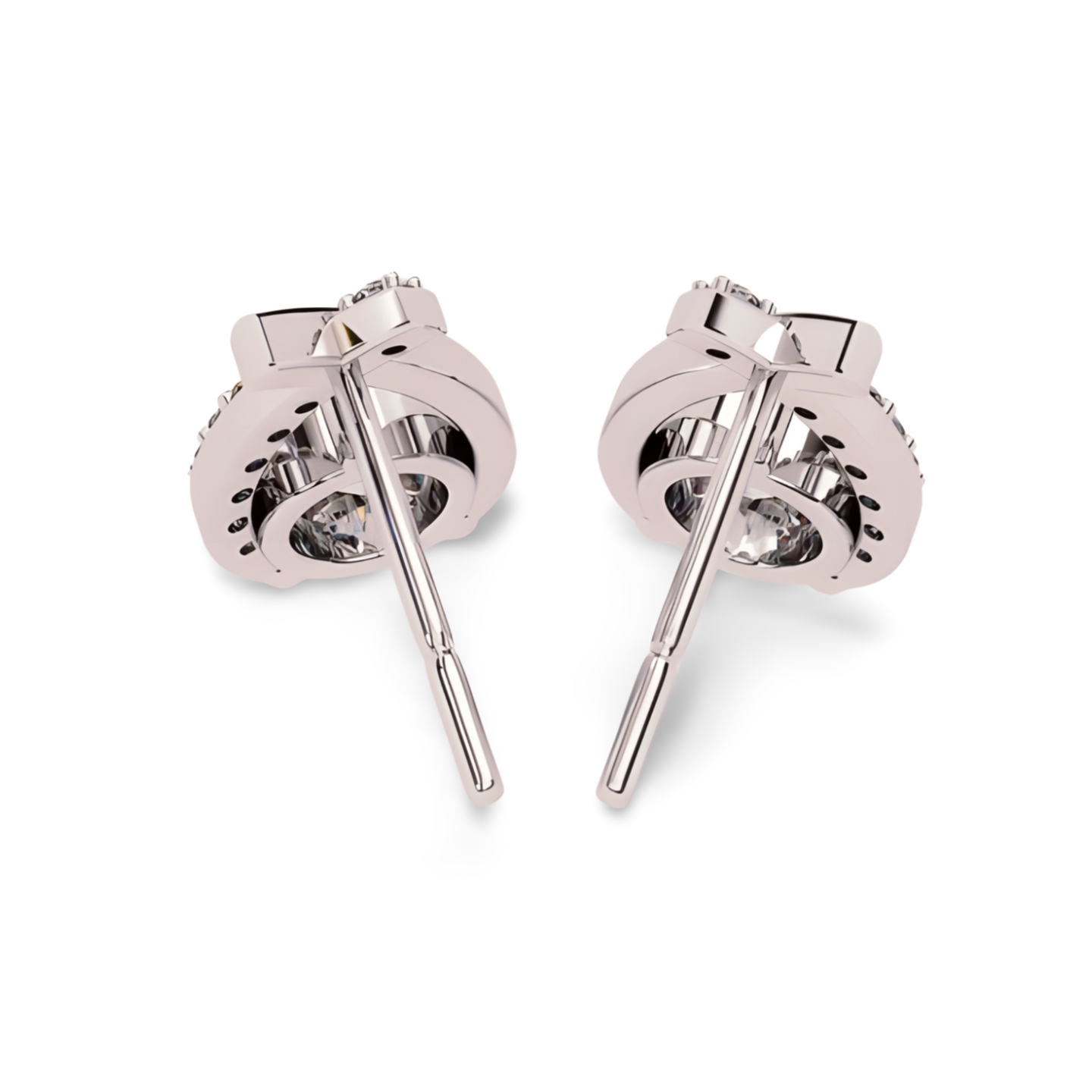 LGD Solitaire Ear Studs (1.33 cts) Round Stone DCER-40