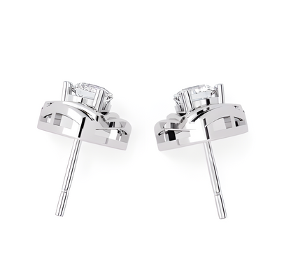 LGD Solitaire Ear Studs (0.60 cts) Round Stone DCER-41