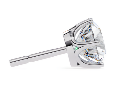 LGD Solitaire Ear Studs (2.30 cts) Round Stone DCER-14