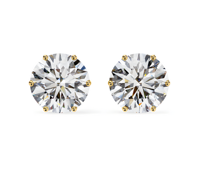 LGD Solitaire Ear Studs (2.30 cts) Round Stone DCER-14