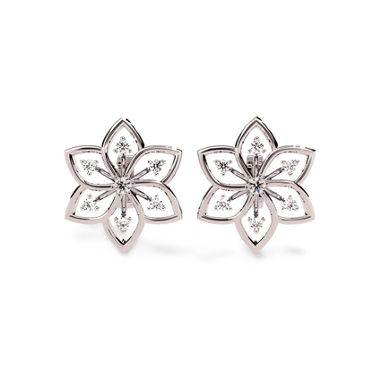 LGD Solitaire Ear Studs (0.12 cts) Round Stone DCER-42