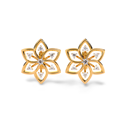 LGD Solitaire Ear Studs (0.12 cts) Round Stone DCER-42