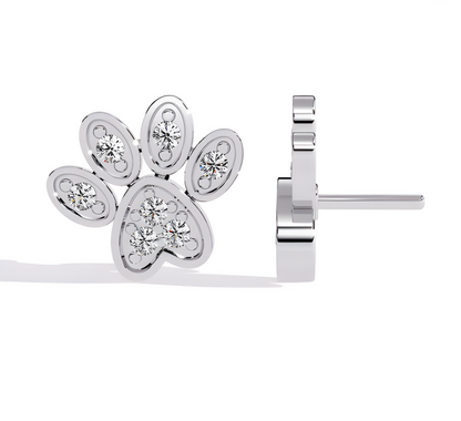 LGD Solitaire Ear Studs (0.18 cts) Round Stone DCER-43