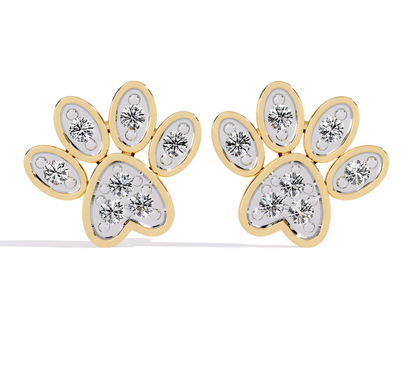 LGD Solitaire Ear Studs (0.18 cts) Round Stone DCER-43