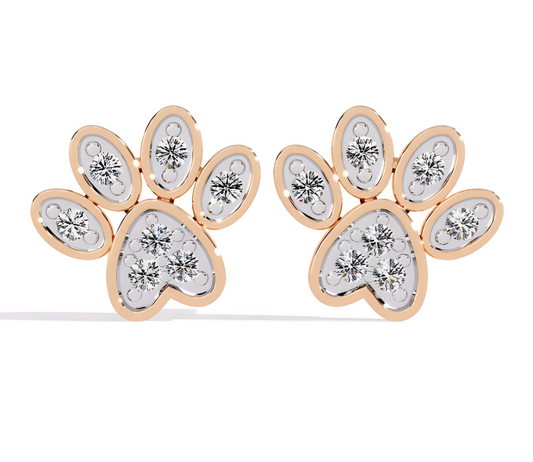 LGD Solitaire Ear Studs (0.18 cts) Round Stone DCER-43