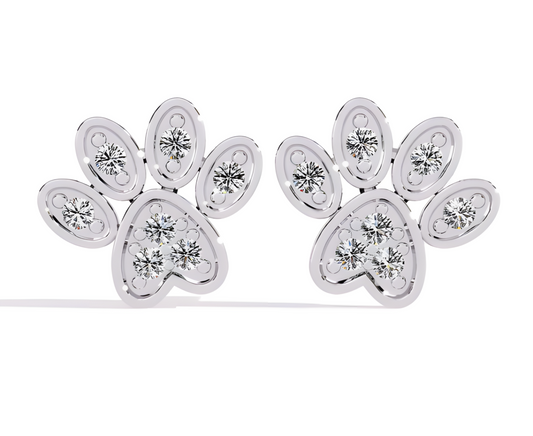 LGD Solitaire Ear Studs (0.18 cts) Round Stone DCER-43