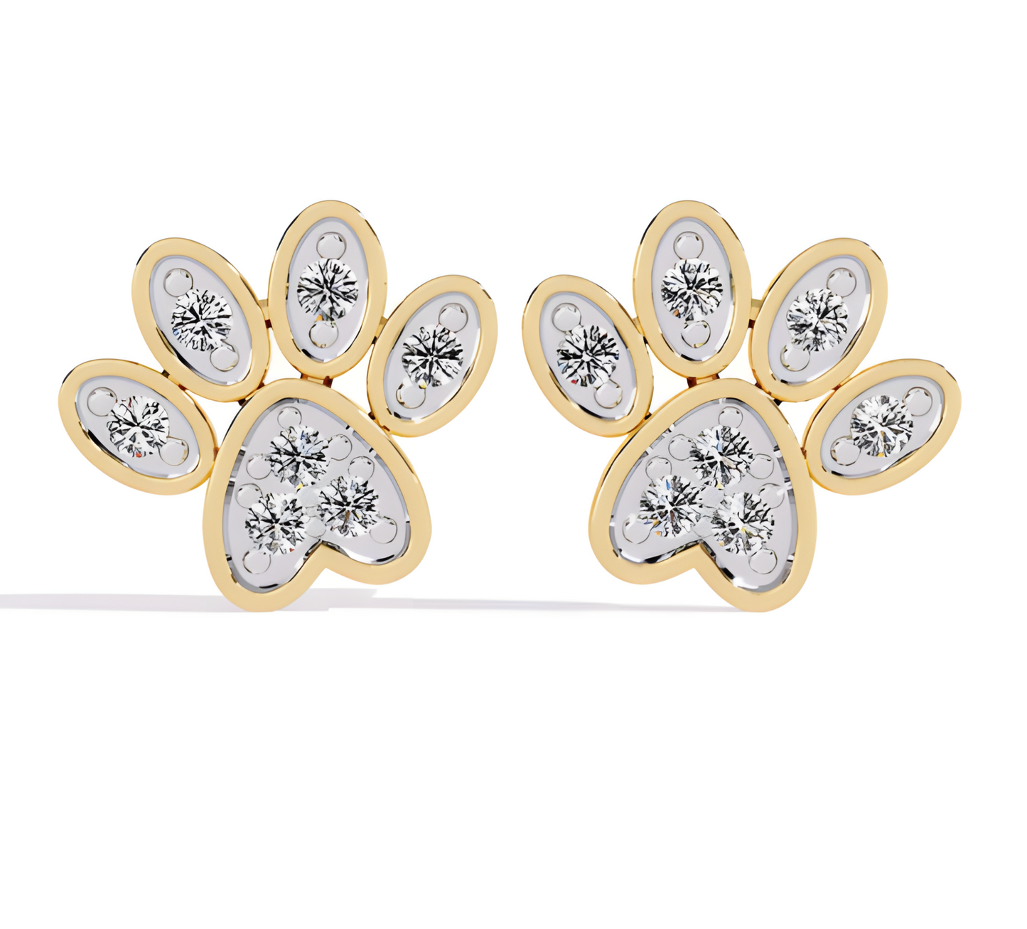 LGD Solitaire Ear Studs (0.18 cts) Round Stone DCER-43