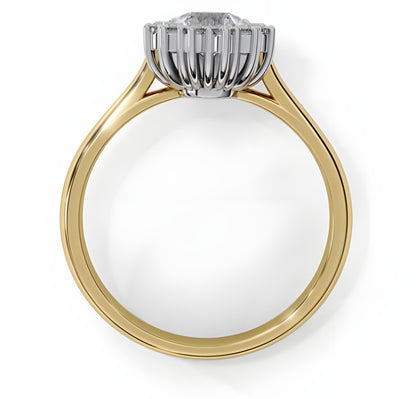 LGD Ring Heart Solitaire (1.86 cts) In 14K Gold