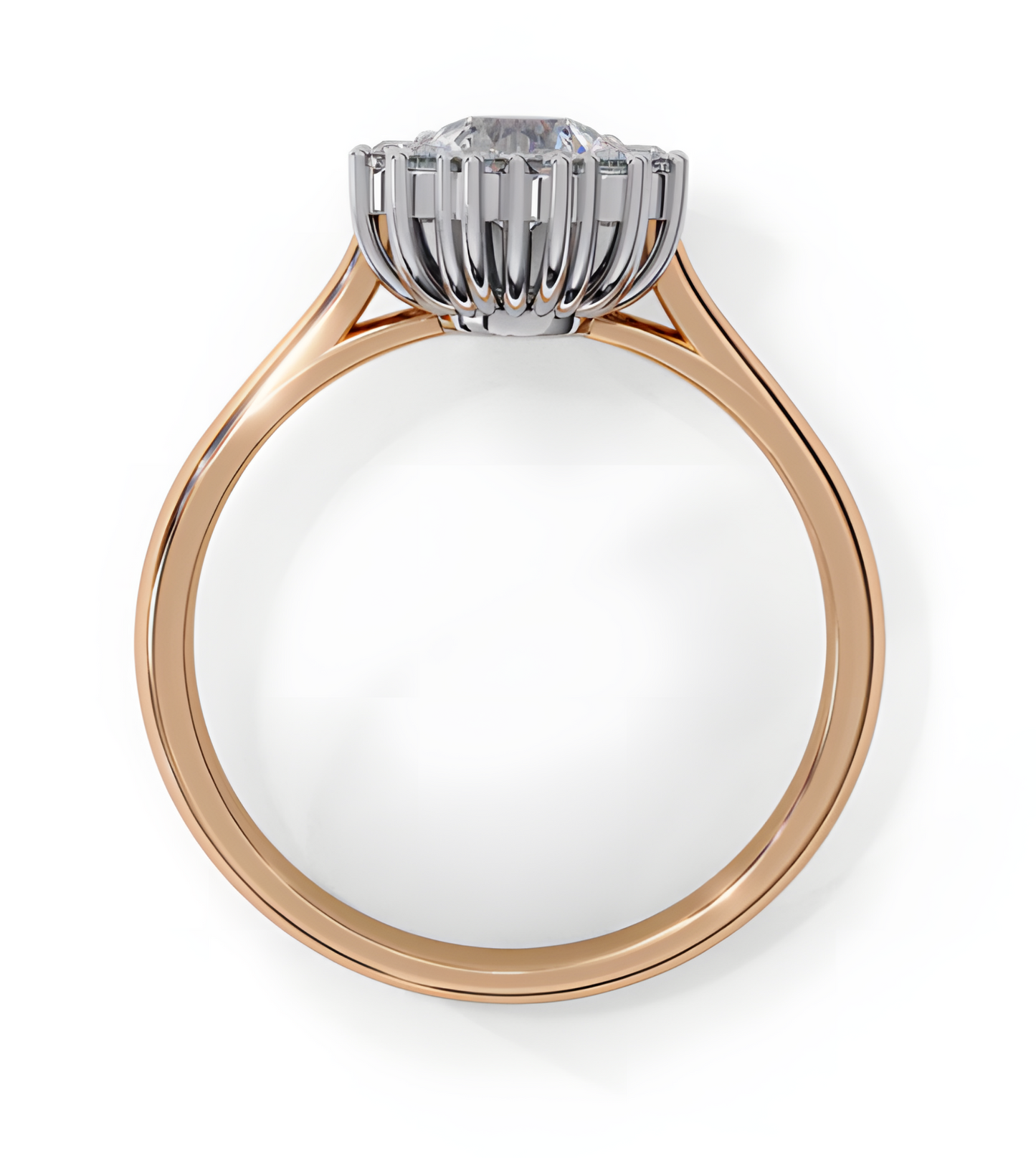 LGD Ring Round Stone (0.68ct) In 14K Gold