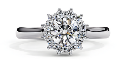 LGD Ring Round Stone (0.68ct) In 14K Gold