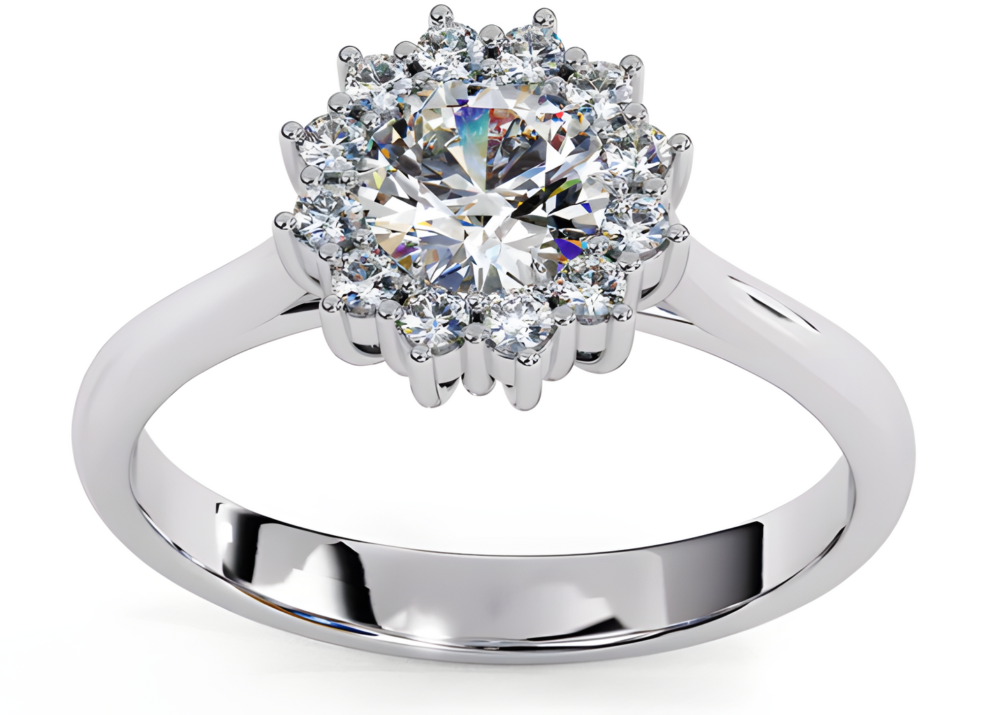 LGD Ring Round Stone (0.68ct) In 14K Gold