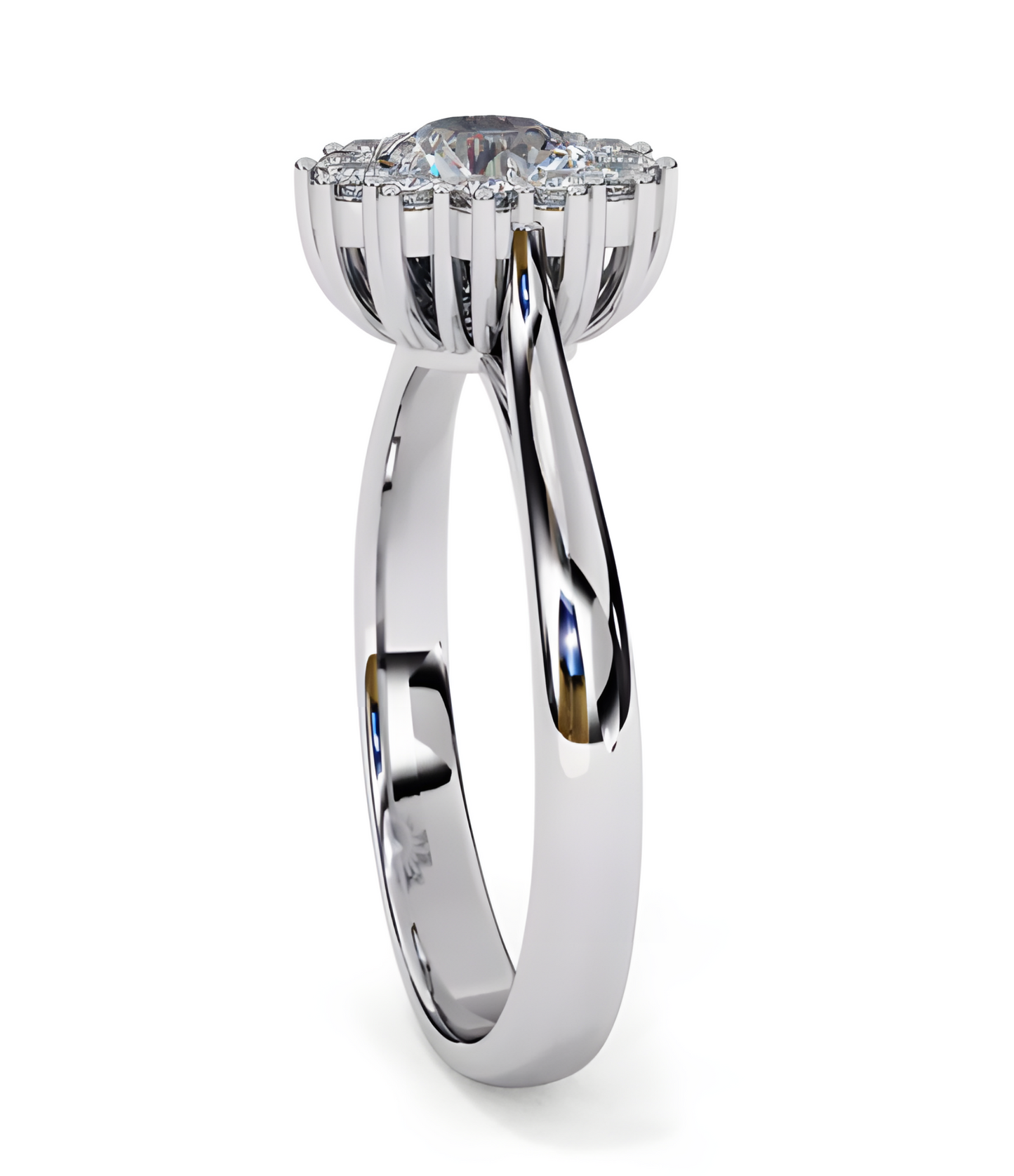 LGD Ring Round Stone (0.68ct) In 14K Gold