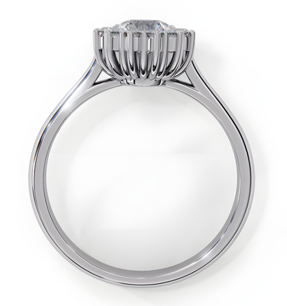 LGD Ring Round Stone (0.68ct) In 14K Gold