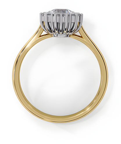 LGD Ring Round Stone (0.68ct) In 14K Gold
