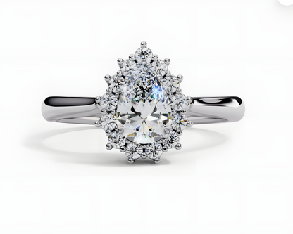 LGD  Pear  Diamond Solitaire (1.51 Ct) 14k Gold