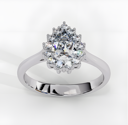 LGD  Pear  Diamond Solitaire (1.51 Ct) 14k Gold