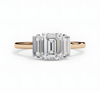 LGD Emerald Cut Lab Grown (1.40 Ct) in 14K Gold