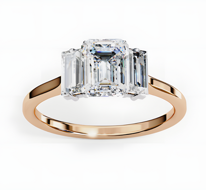 LGD Emerald Cut Lab Grown (1.40 Ct) in 14K Gold