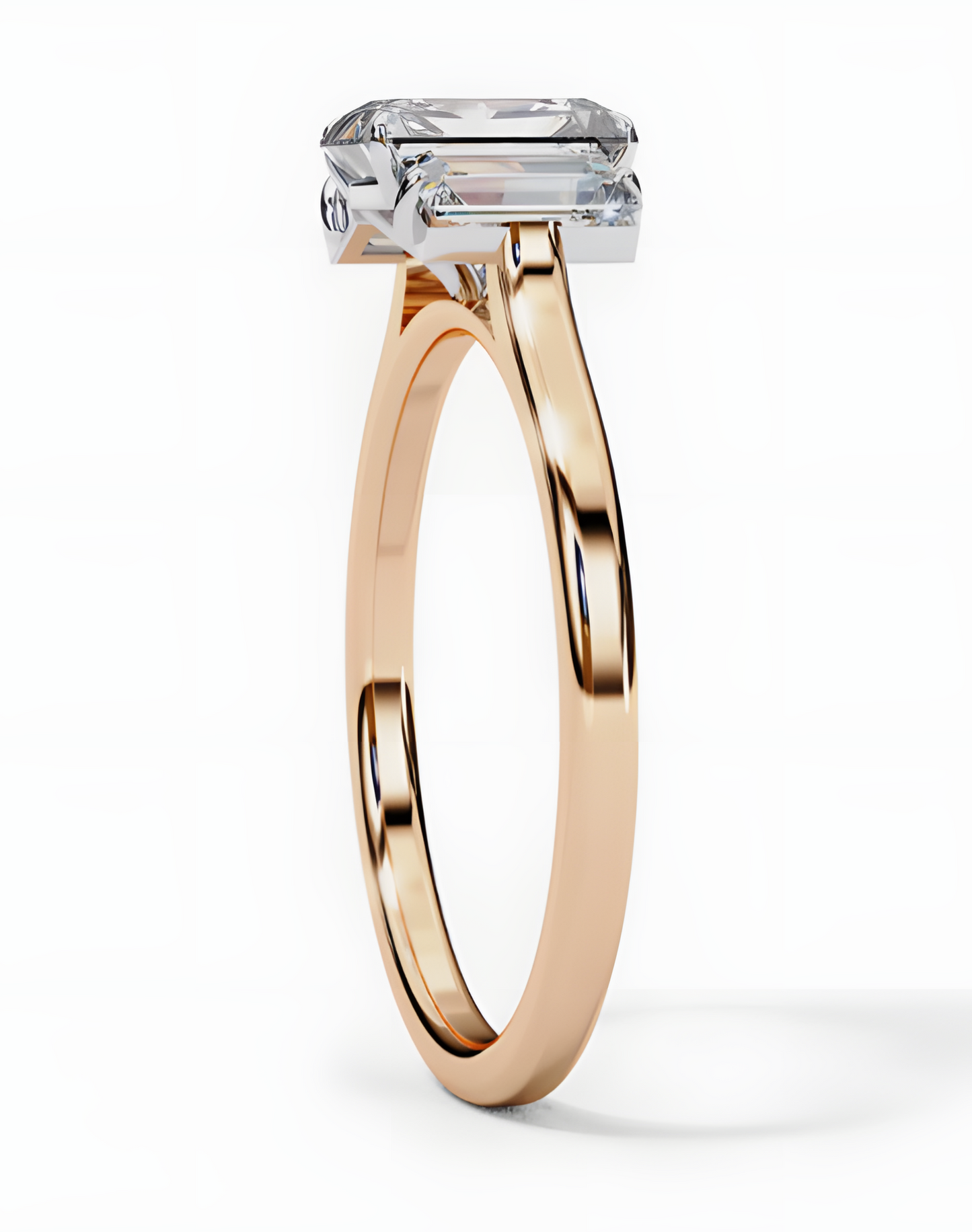 LGD Emerald Cut Lab Grown (1.40 Ct) in 14K Gold