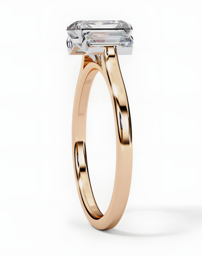 LGD Emerald Cut Lab Grown (1.40 Ct) in 14K Gold