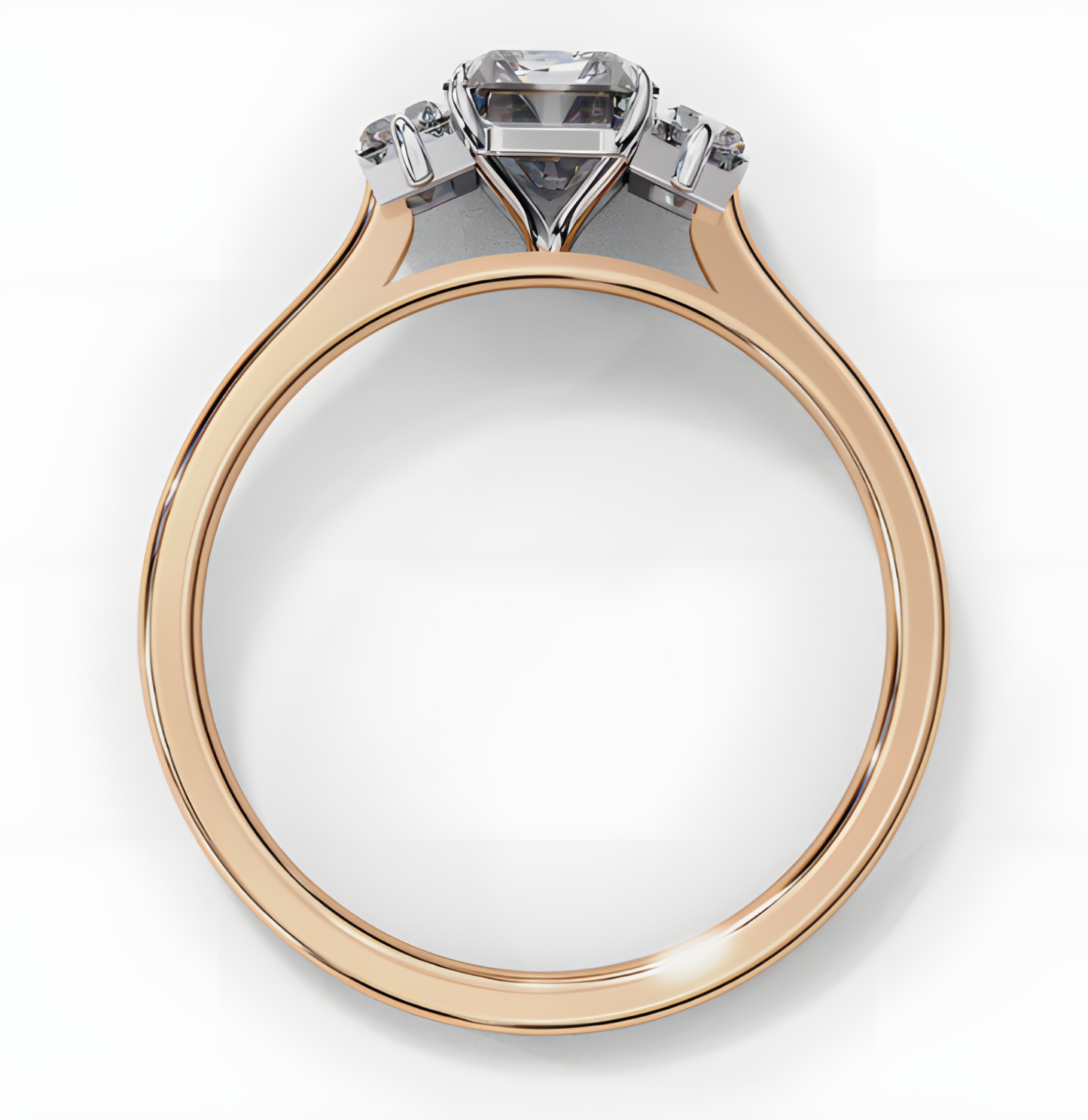 LGD Emerald Cut Lab Grown (1.40 Ct) in 14K Gold