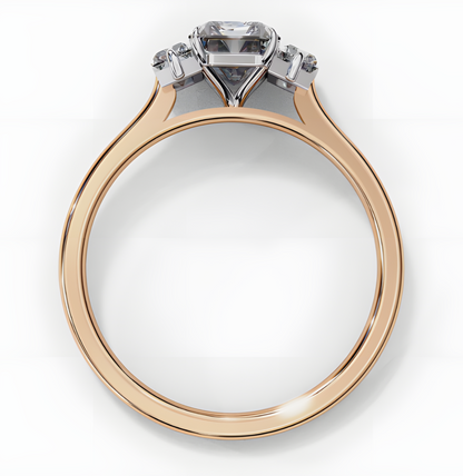 LGD Emerald Cut Lab Grown (1.40 Ct) in 14K Gold