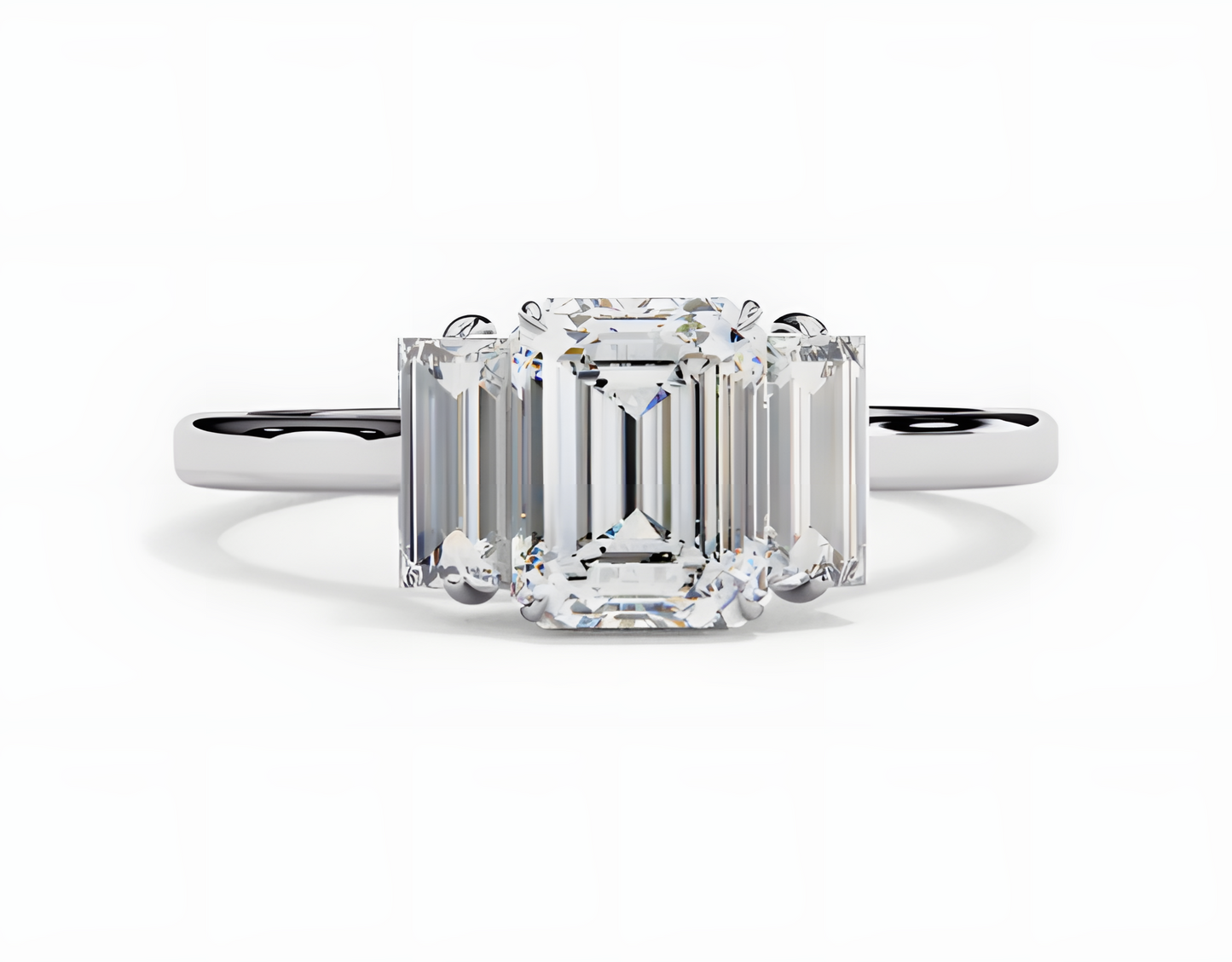 LGD Emerald Cut Lab Grown (1.40 Ct) in 14K Gold