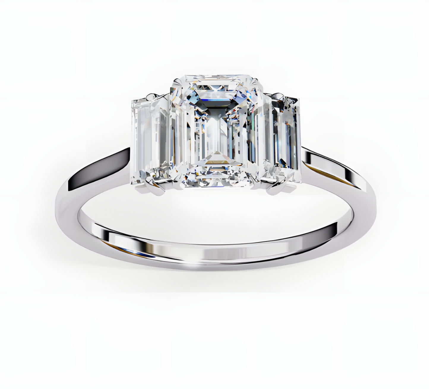 LGD Emerald Cut Lab Grown (1.40 Ct) in 14K Gold