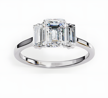 LGD Emerald Cut Lab Grown (1.40 Ct) in 14K Gold