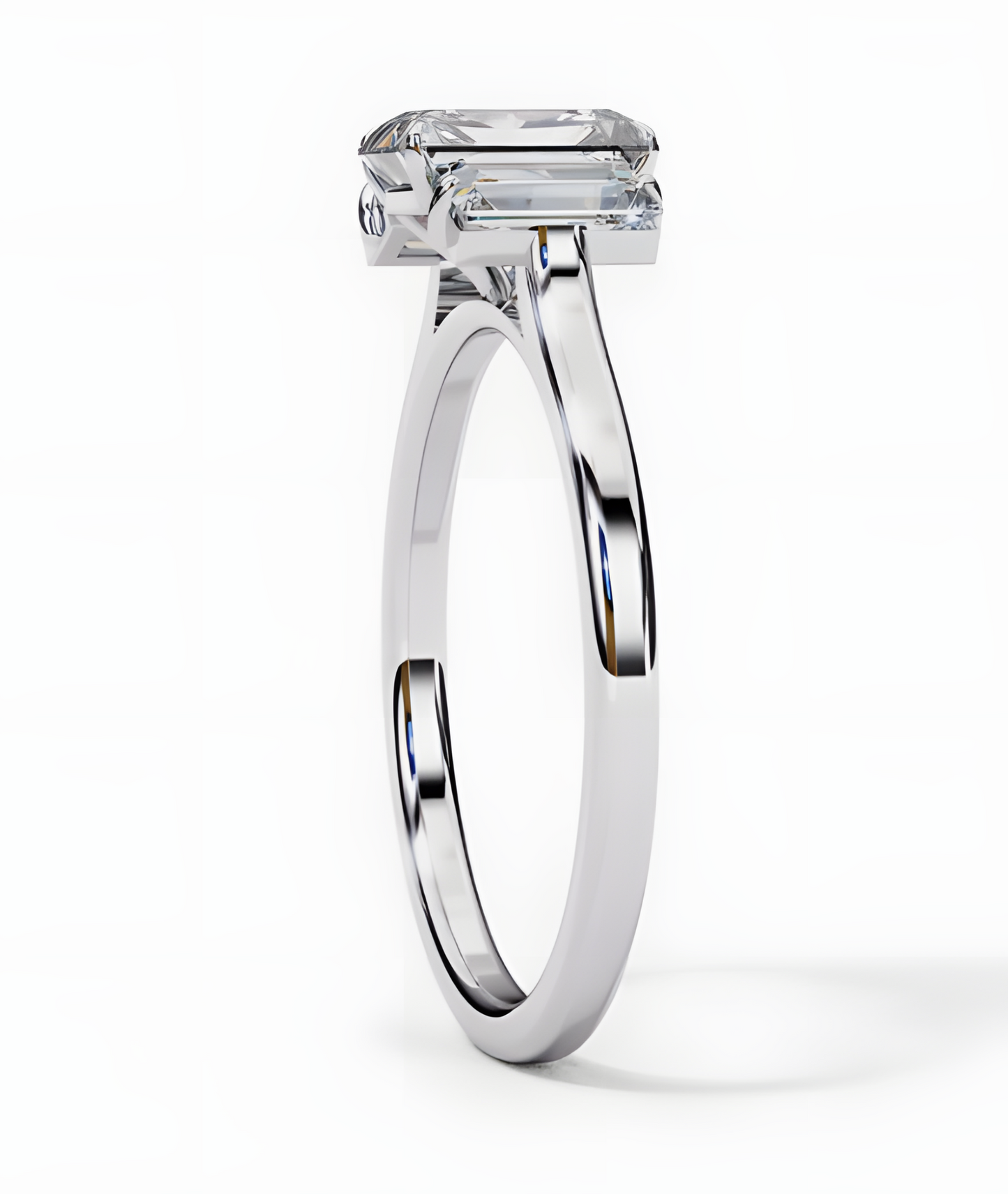 LGD Emerald Cut Lab Grown (1.40 Ct) in 14K Gold