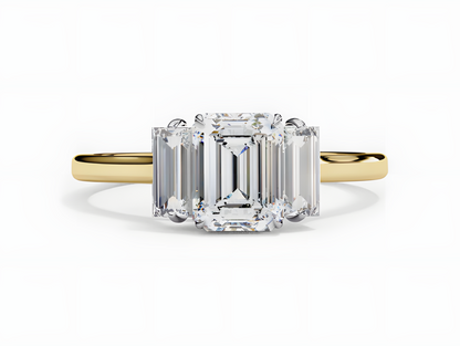 LGD Emerald Cut Lab Grown (1.40 Ct) in 14K Gold