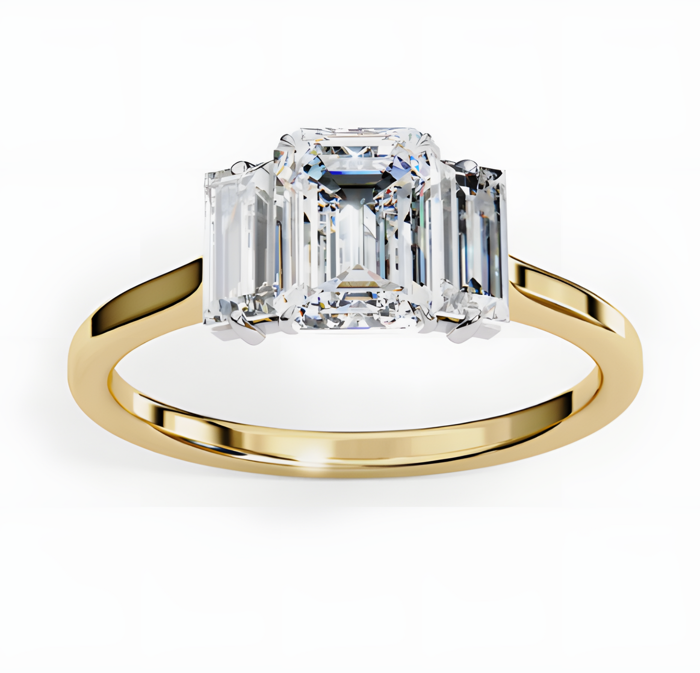 LGD Emerald Cut Lab Grown (1.40 Ct) in 14K Gold