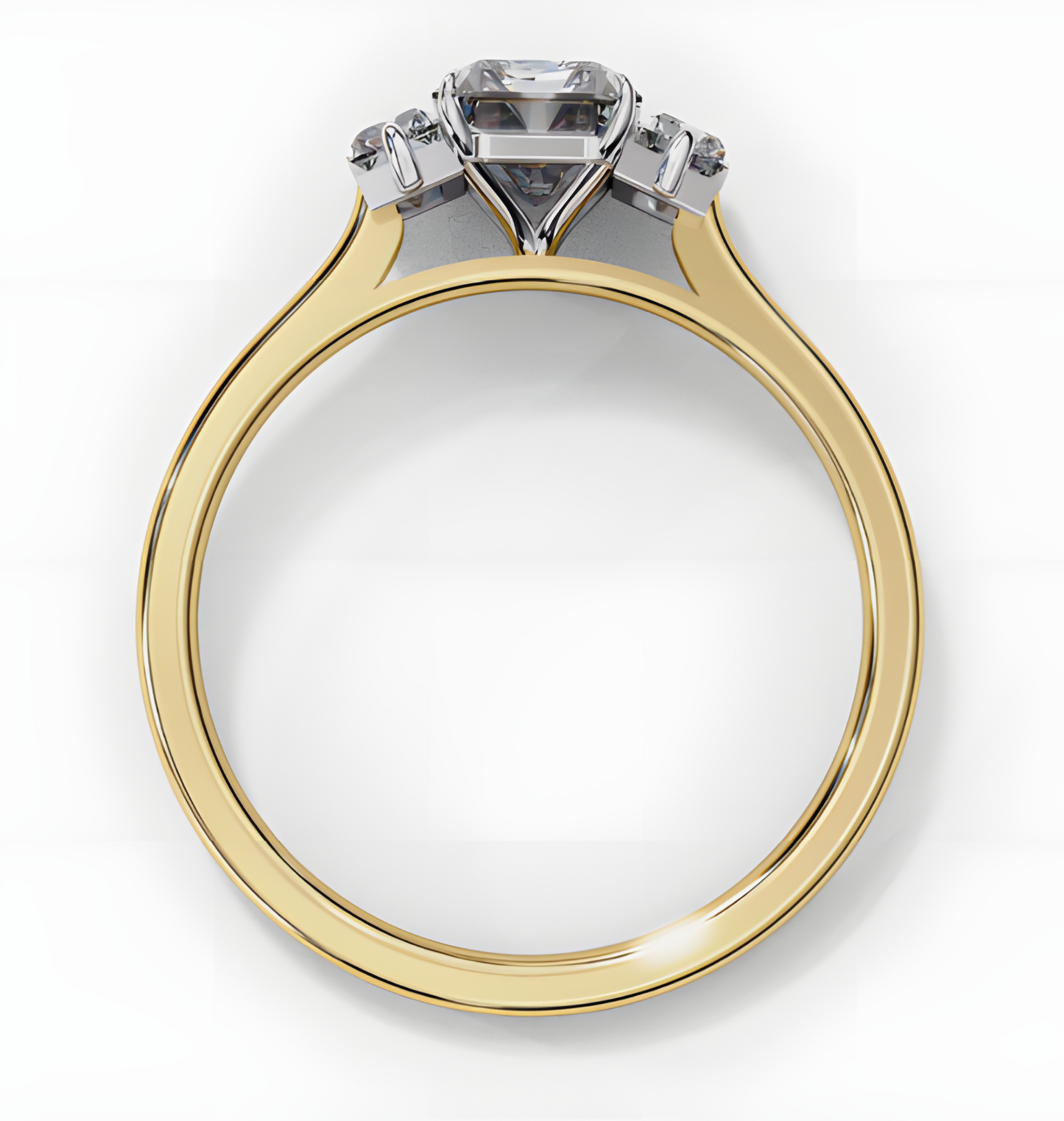 LGD Emerald Cut Lab Grown (1.40 Ct) in 14K Gold