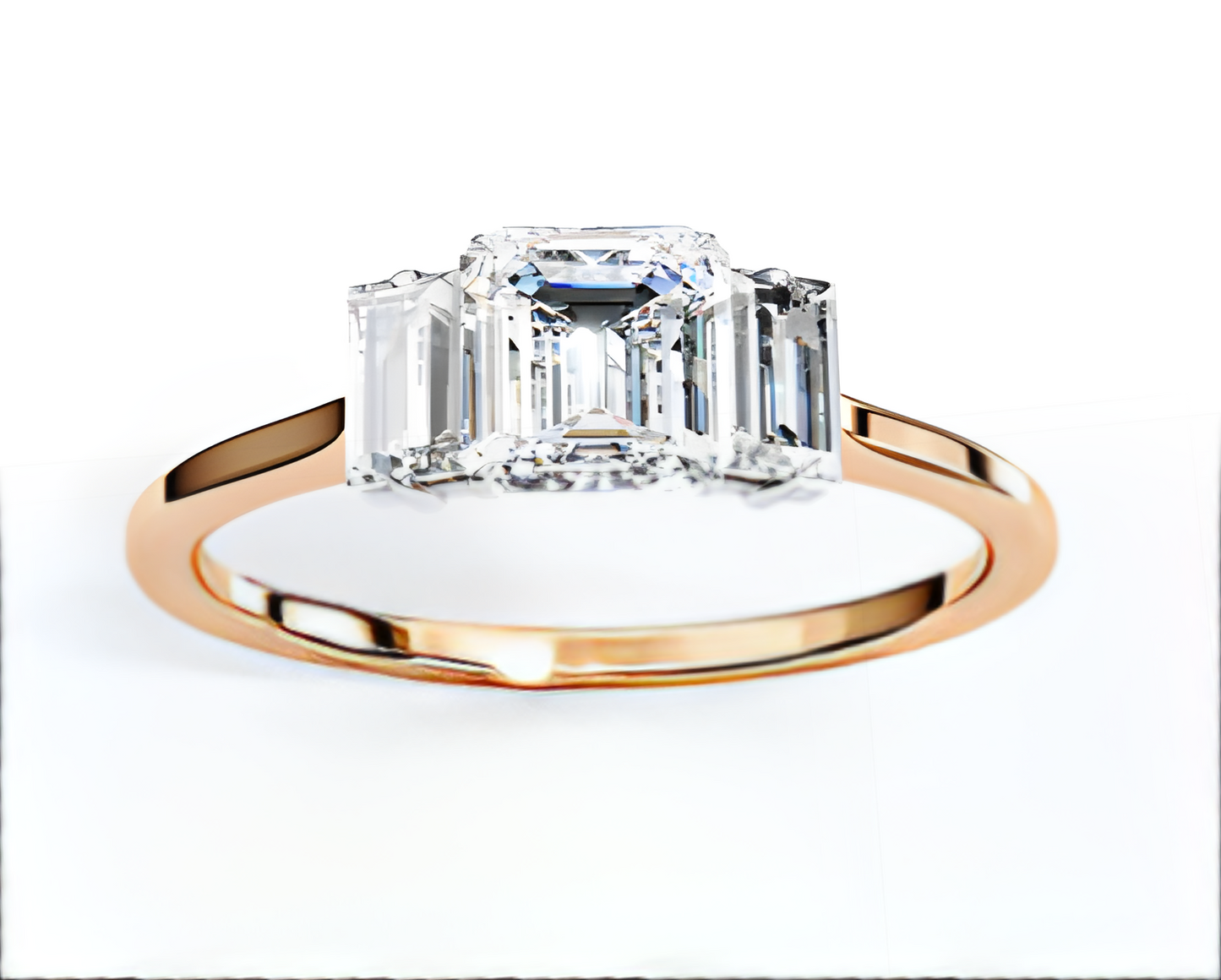 LGD Emerald Cut Lab Grown (1.40 Ct) in 14K Gold