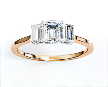 LGD Emerald Cut Lab Grown (1.40 Ct) in 14K Gold