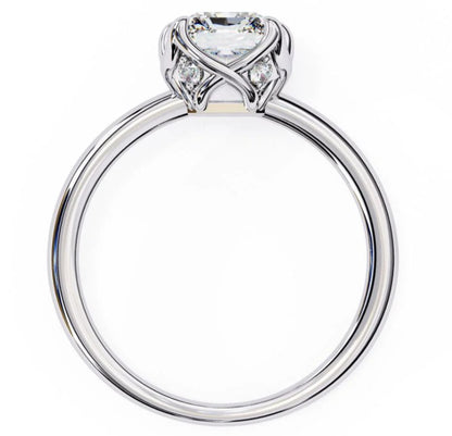 LGD Ring Emerald-Cut  Stone (2.00 ct) In 14K Gold
