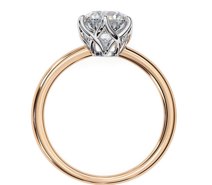 LGD Ring Emerald-Cut  Stone (2.00 ct) In 14K Gold