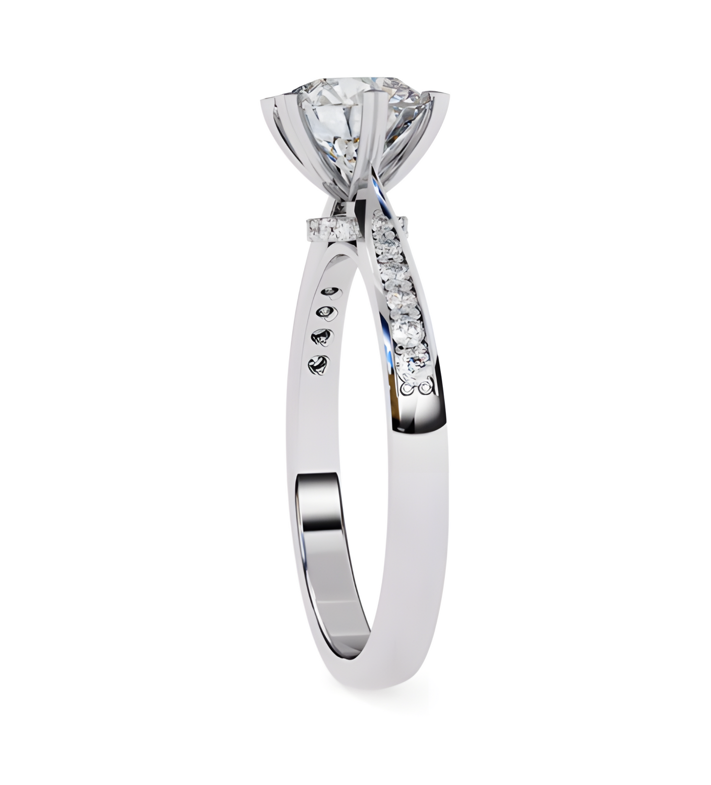 LGD Solitaire Ring Round Stone (1.35) In 14K Gold