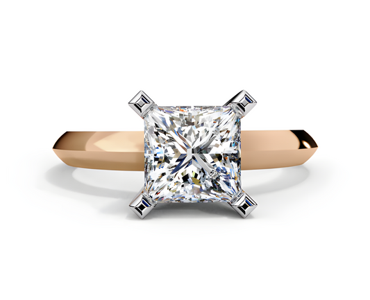 LGD Ring Princess-Cut  Stone (1.72 ct) In 14K Gold