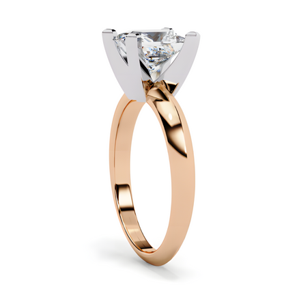 LGD Ring Princess-Cut  Stone (1.72 ct) In 14K Gold