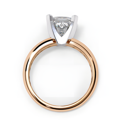 LGD Ring Princess-Cut  Stone (1.72 ct) In 14K Gold