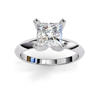LGD Ring Princess-Cut  Stone (1.72 ct) In 14K Gold