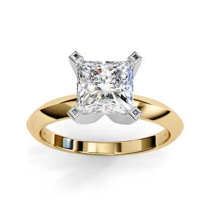 LGD Ring Princess-Cut  Stone (1.72 ct) In 14K Gold