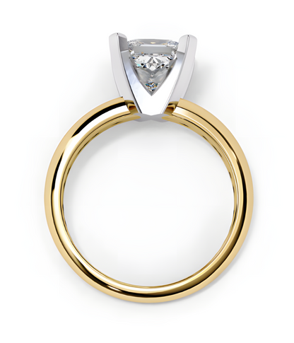 LGD Ring Princess-Cut  Stone (1.72 ct) In 14K Gold